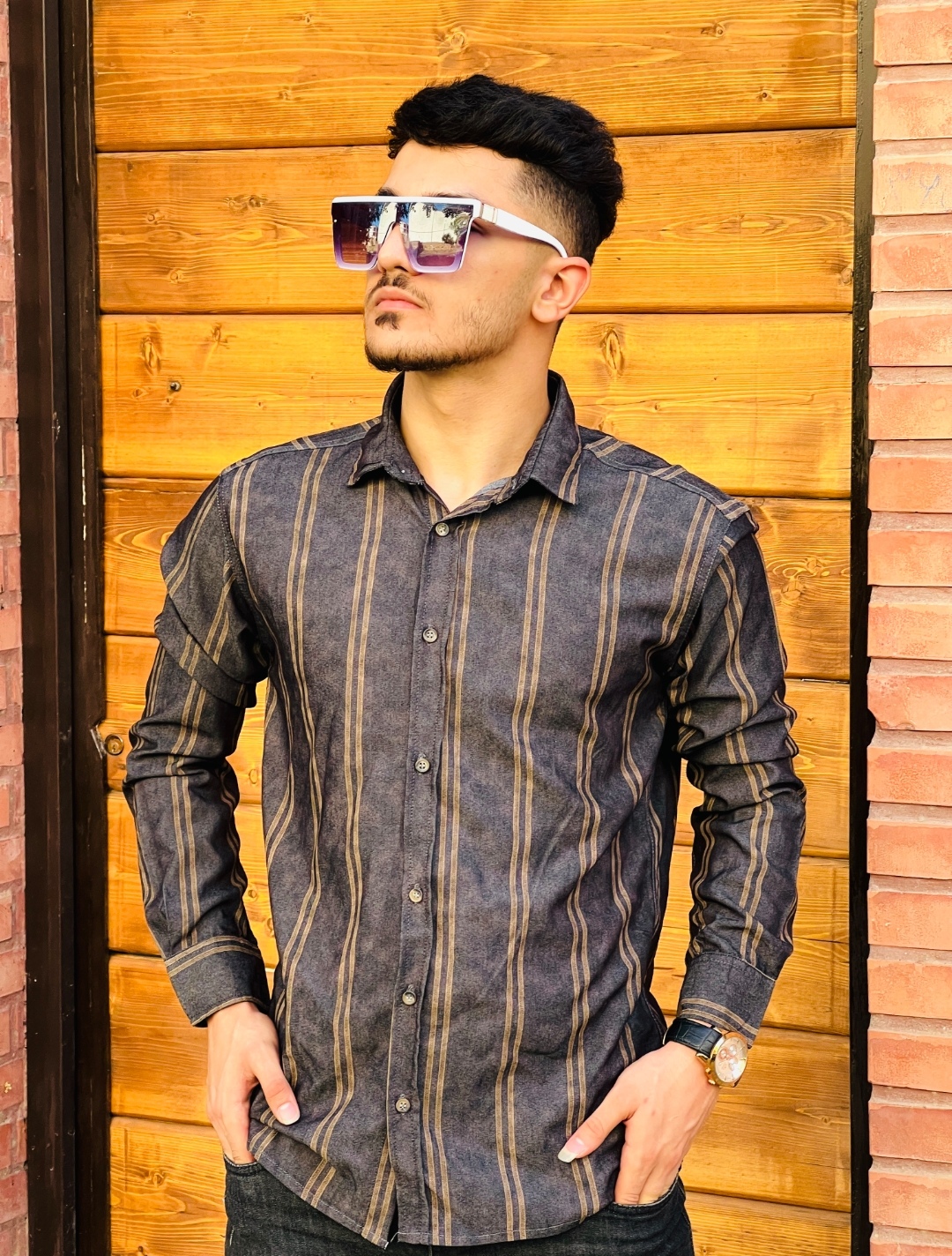 Cloud striped shirt3