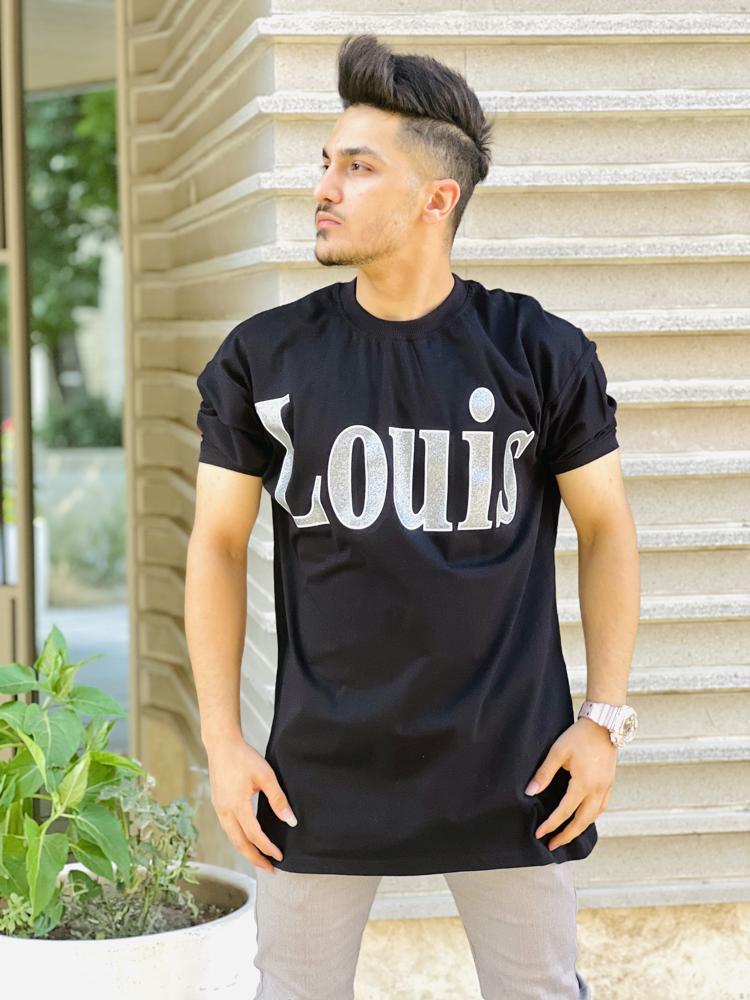 Men's long sleeve T-shirt مشکی